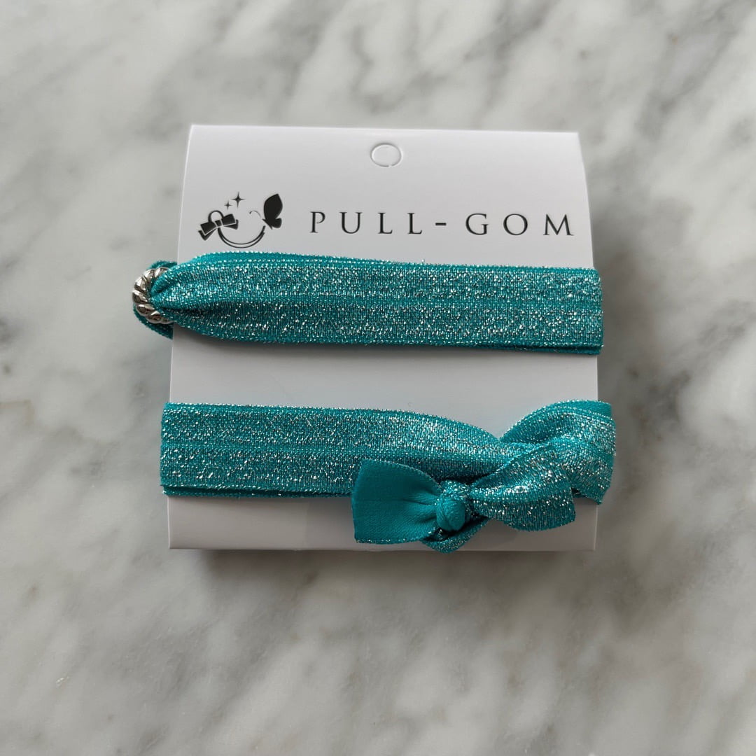再販【NEWミントブルー】ラインリボン♡ヘアゴム 再販【NEWミントブルー】ラインリボン♡ヘアゴム